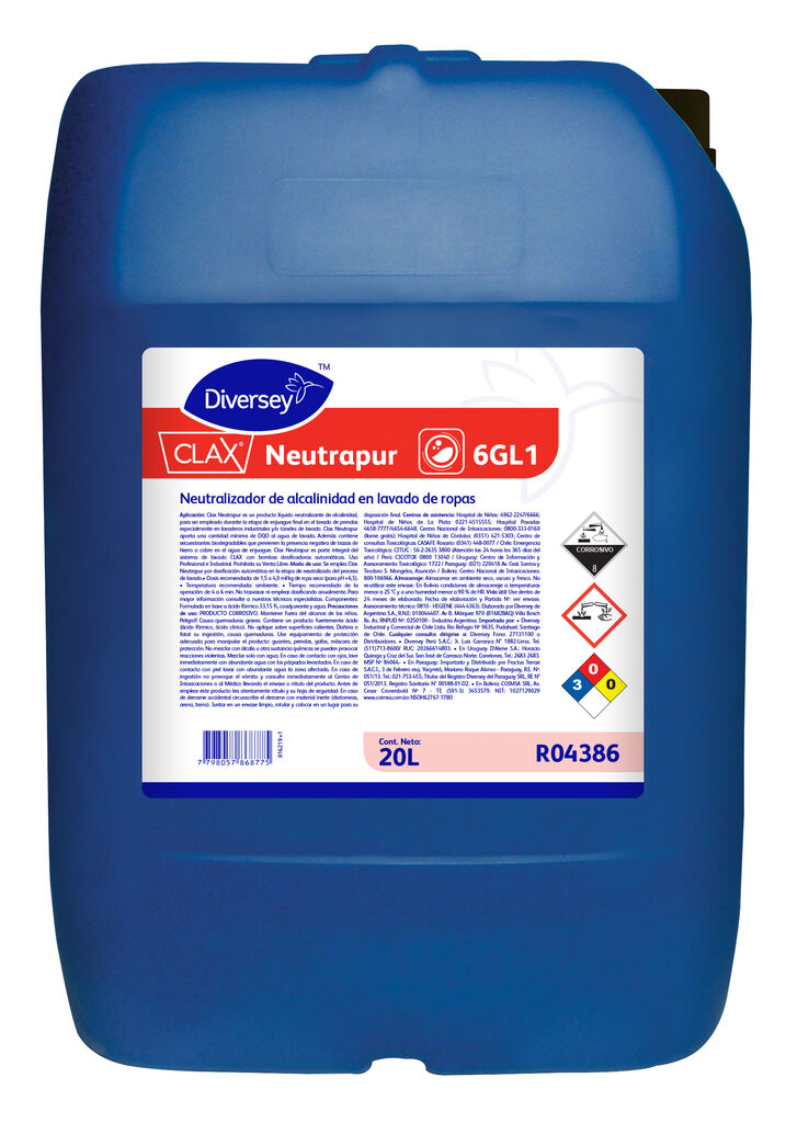 CLAX NEUTRAPUR 20L - LÍQUIDO NEUTRALIZANTE DE ALCALINIDAD